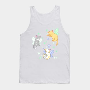 fairy kitties (green/white/blue) Tank Top